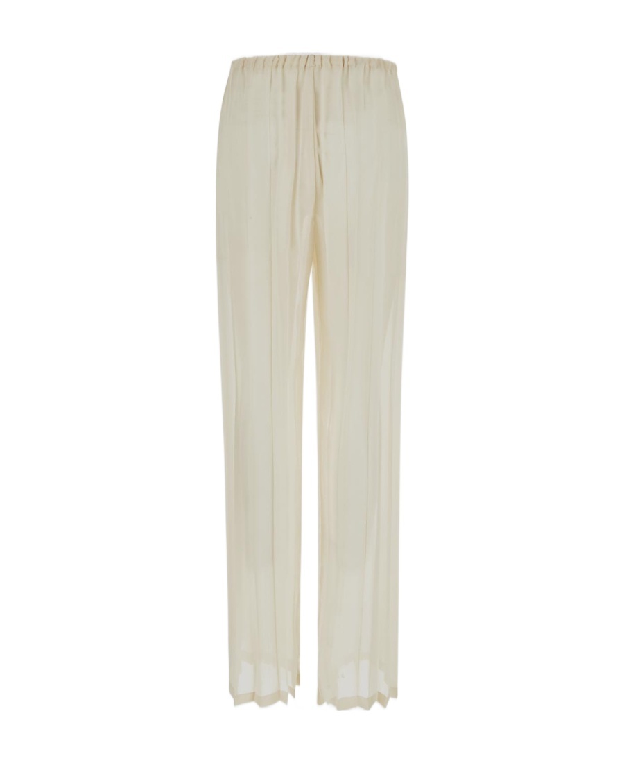 Dries Van Noten Pleated Casual Pants In White