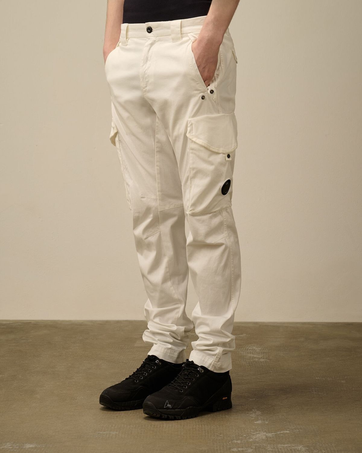 C.p. Company Belt Loop Track Pants In Metallic