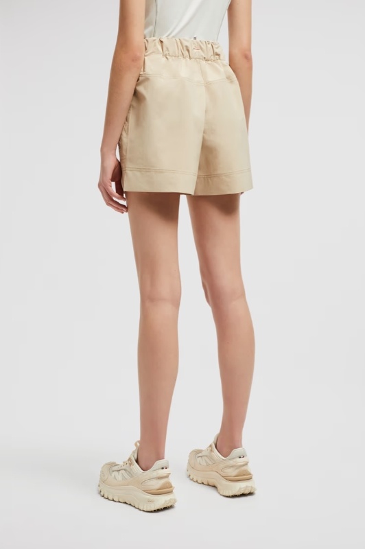 Moncler Drawstring Shorts In Nude