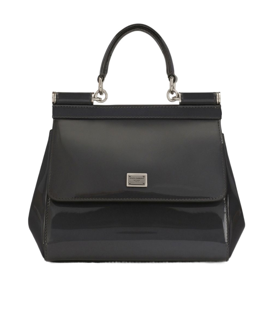 Dolce & Gabbana Logo-plaque Sicily Tote Bag In Black