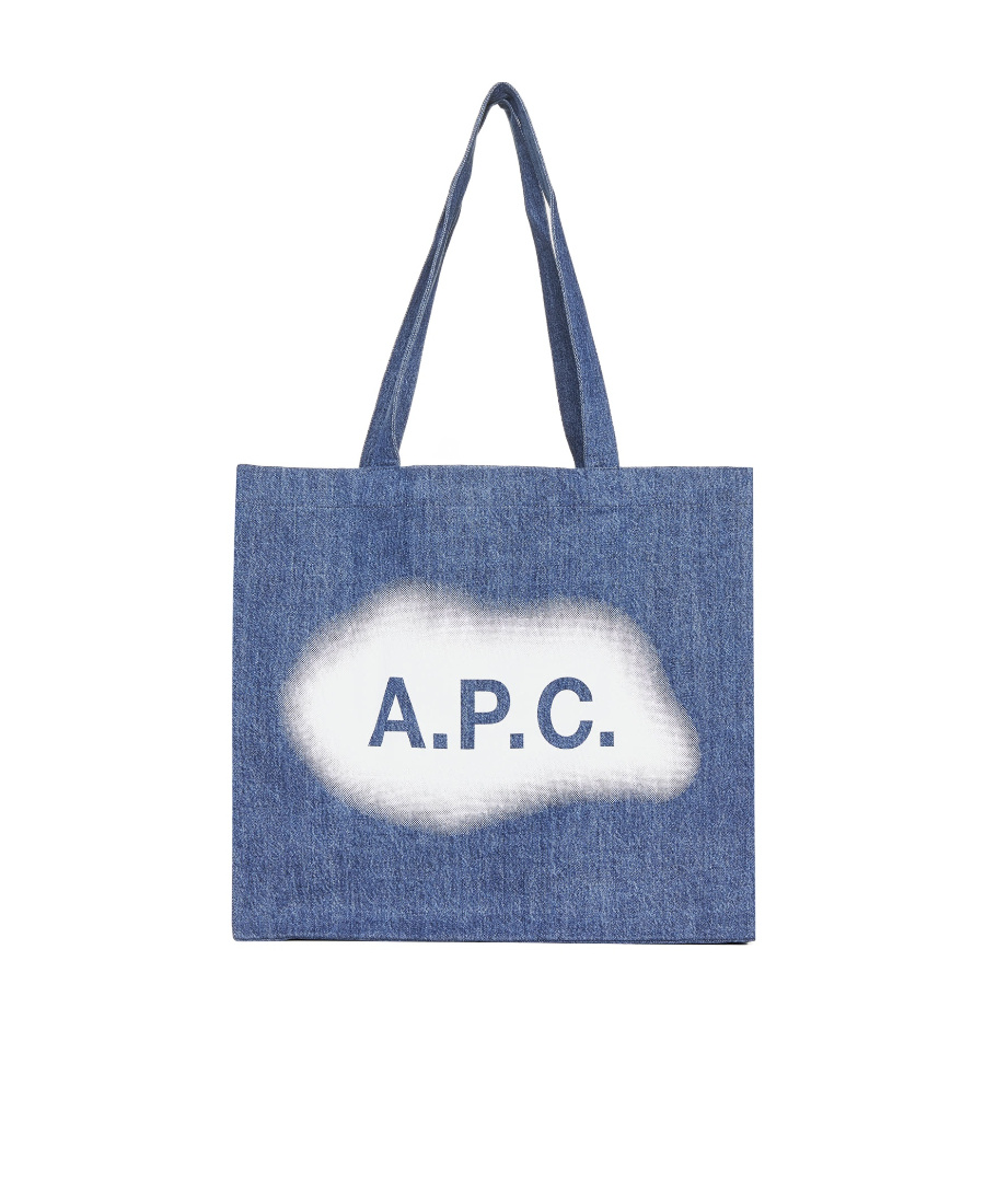 Apc Logo Handbag In Blue