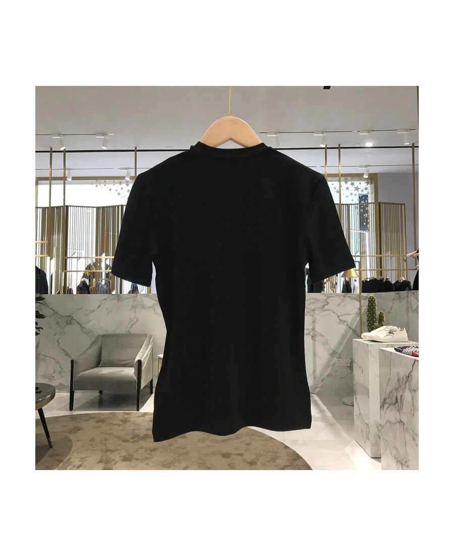 Versace Rainbow Strass Medusa Logo T-shirt In Black