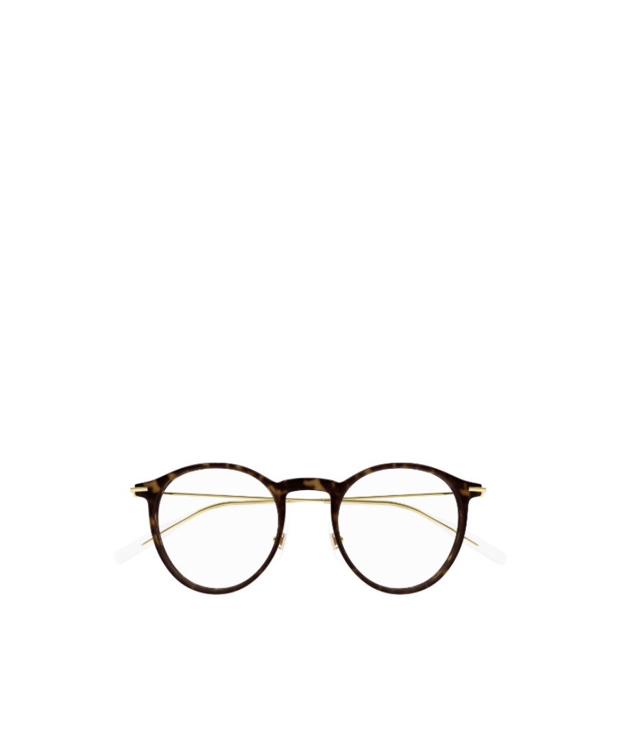 Montblanc Tortoiseshell Round-frame Glasses In Multicolor
