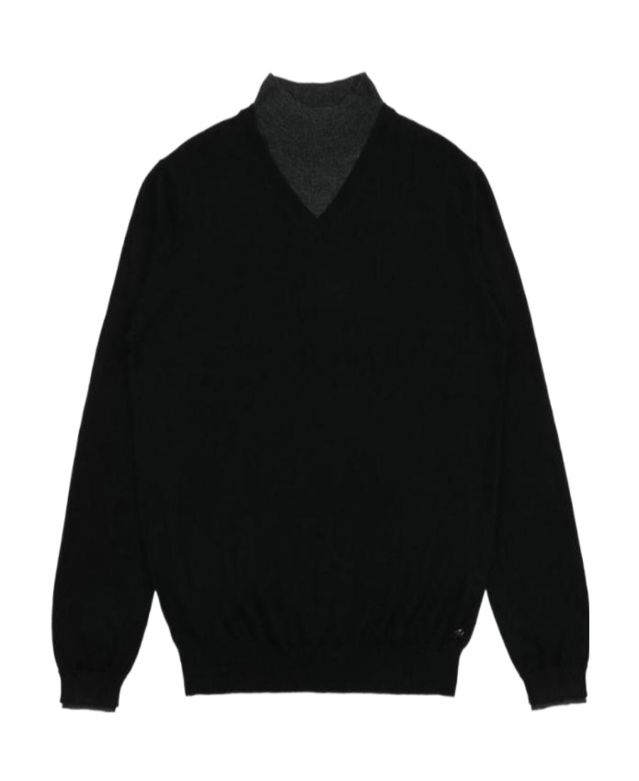 Karl Lagerfeld Long-sleeved Sweater In Black