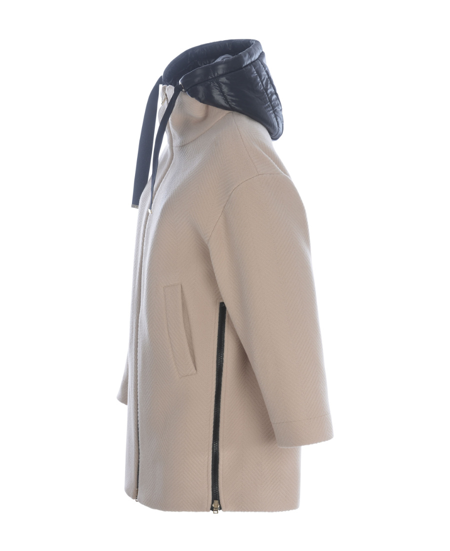 Herno Wool Coat Women In Nude