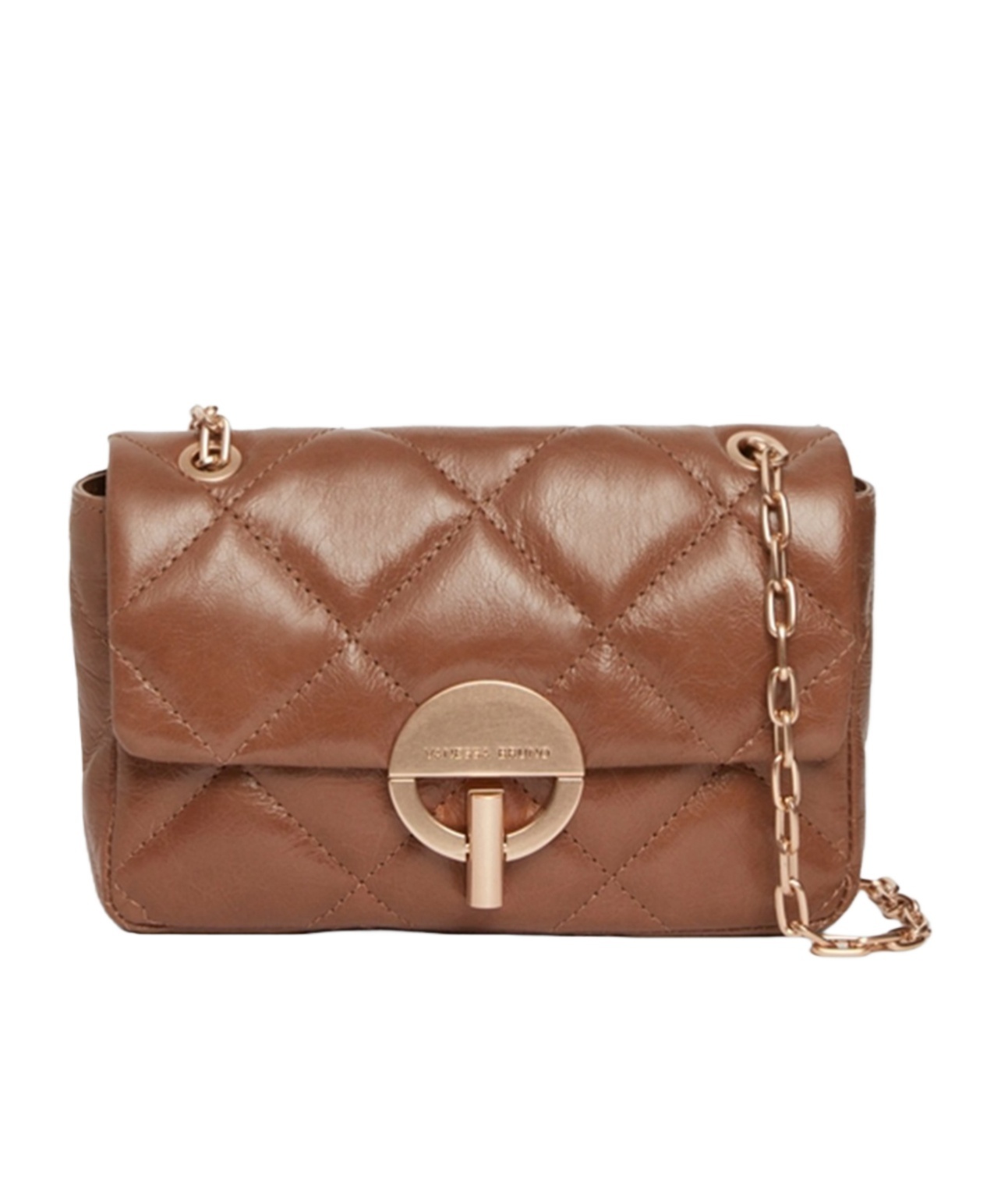 Vanessa Bruno Logo Shoulder Bag In Brown