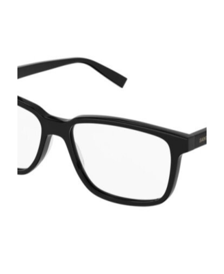 Saint Laurent Black Logo Decorative Flat Mirror In White