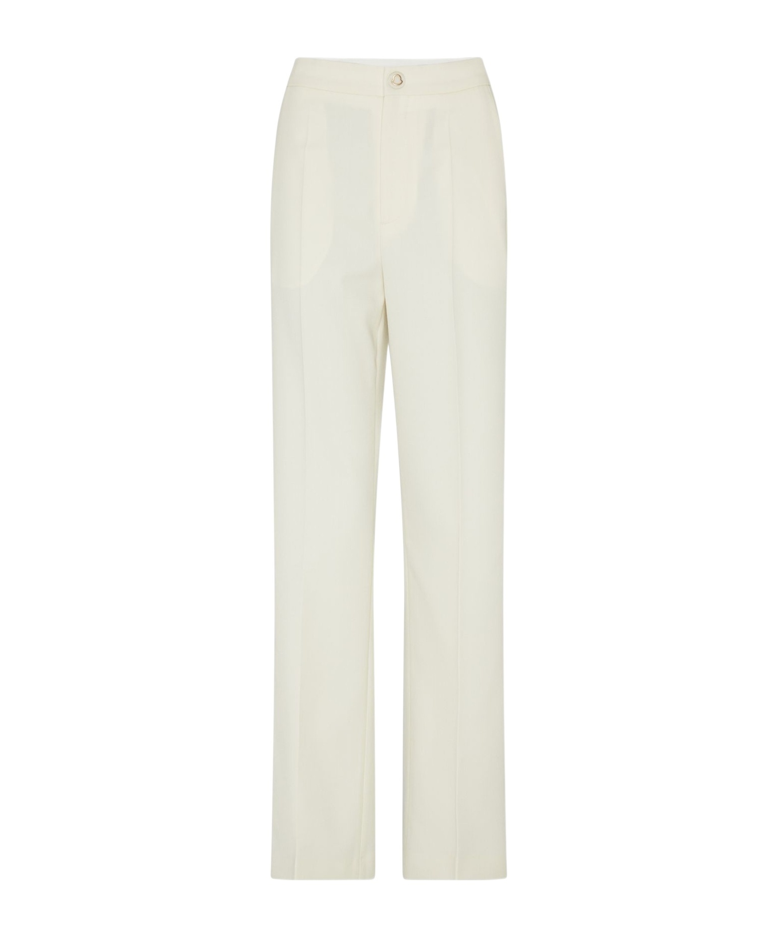 Moncler High-waisted Casual Pants In White