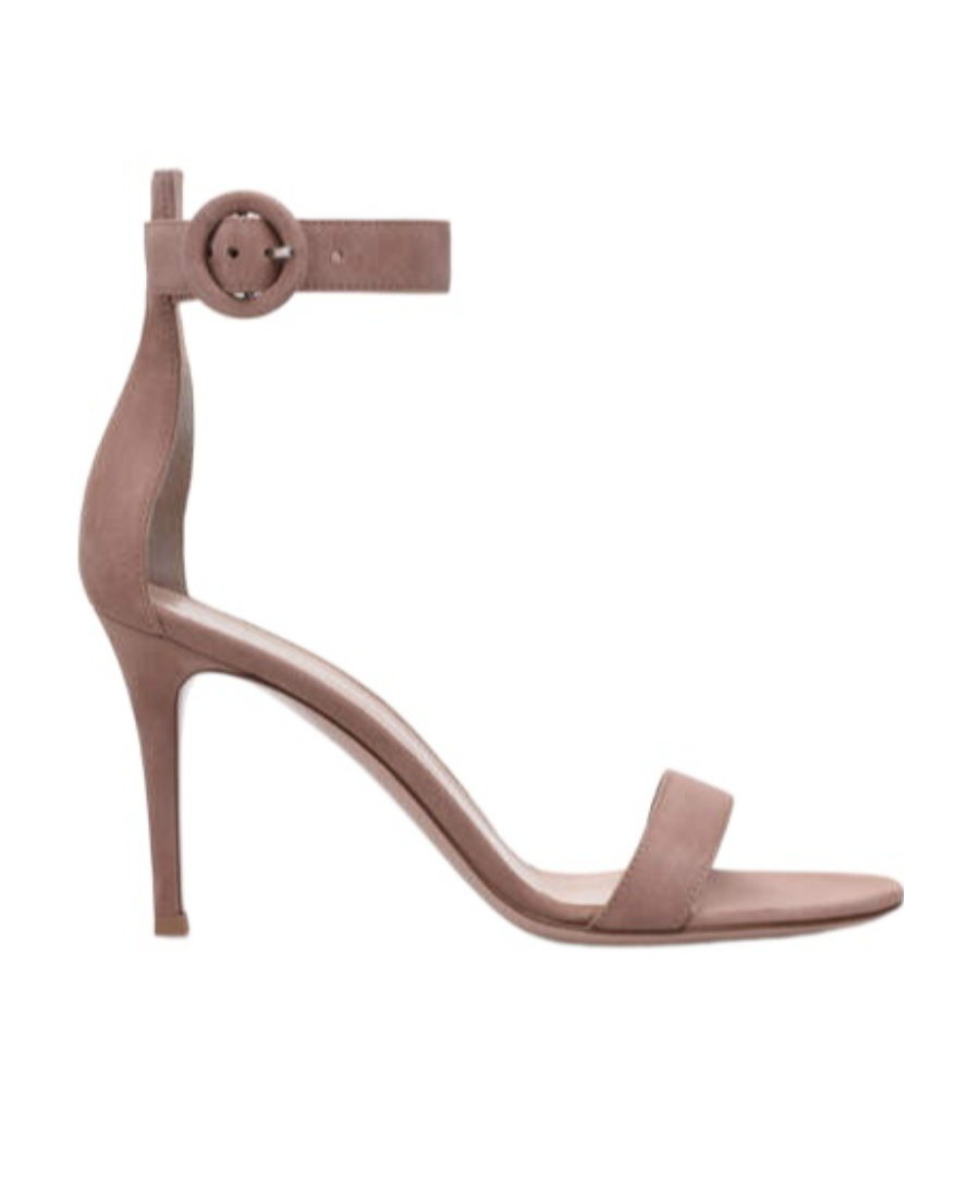 Gianvito Rossi Portofino Suede Sandals In Brown