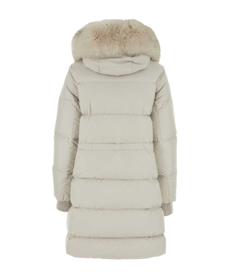 Moorer White Polyester Padded Jacket In White