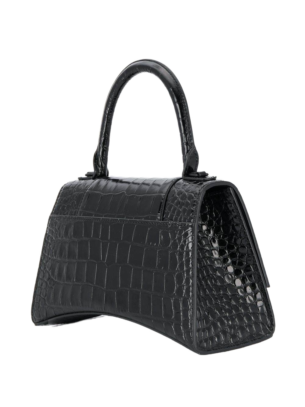 Balenciaga Mini Hourglass Handbag In Black