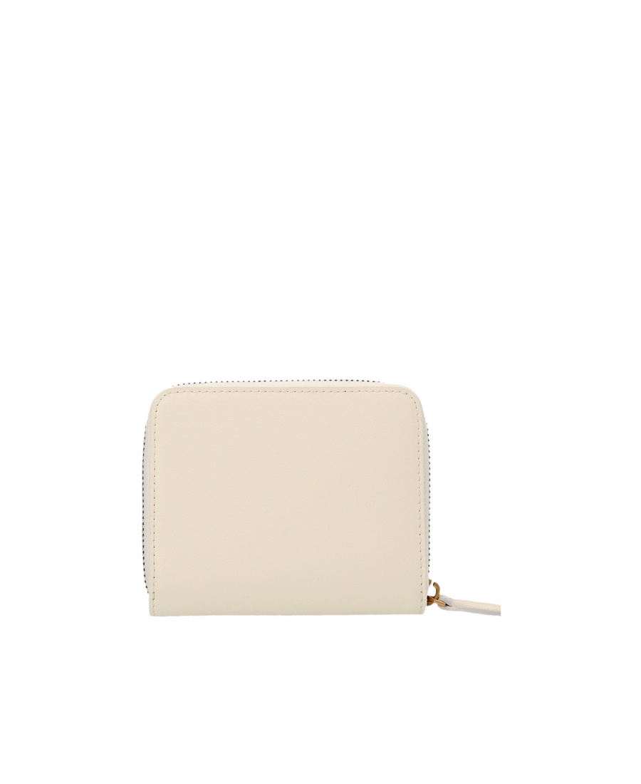 Shop Pinko Love Birds Leather Wallet In White