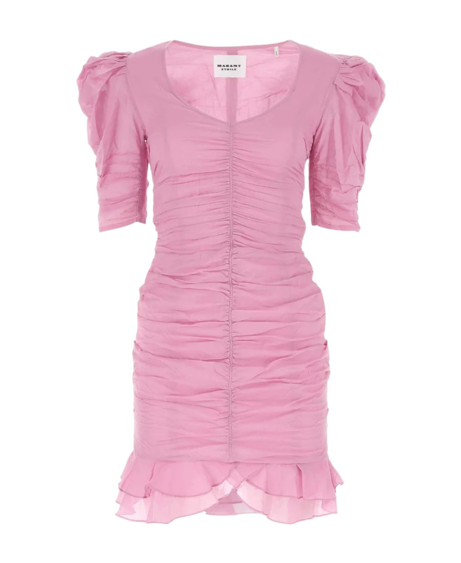 Shop Isabel Marant Étoile Sireny Cotton Dress In Pink