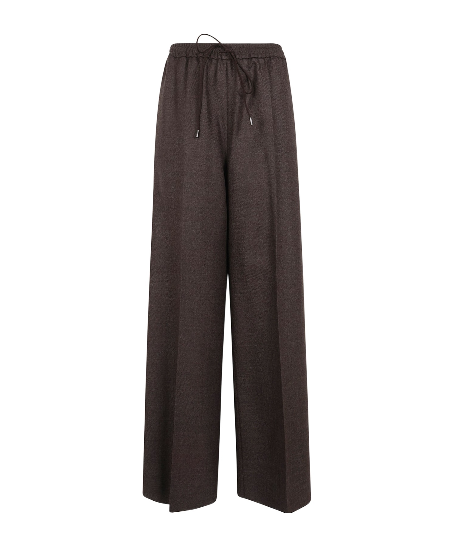 Max Mara Drawstring Casual Pants In Grey