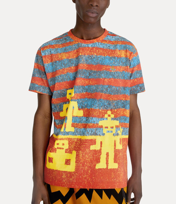 Shop Vivienne Westwood Wake Up Cavegirl Short Sleeved T-shirt In Red