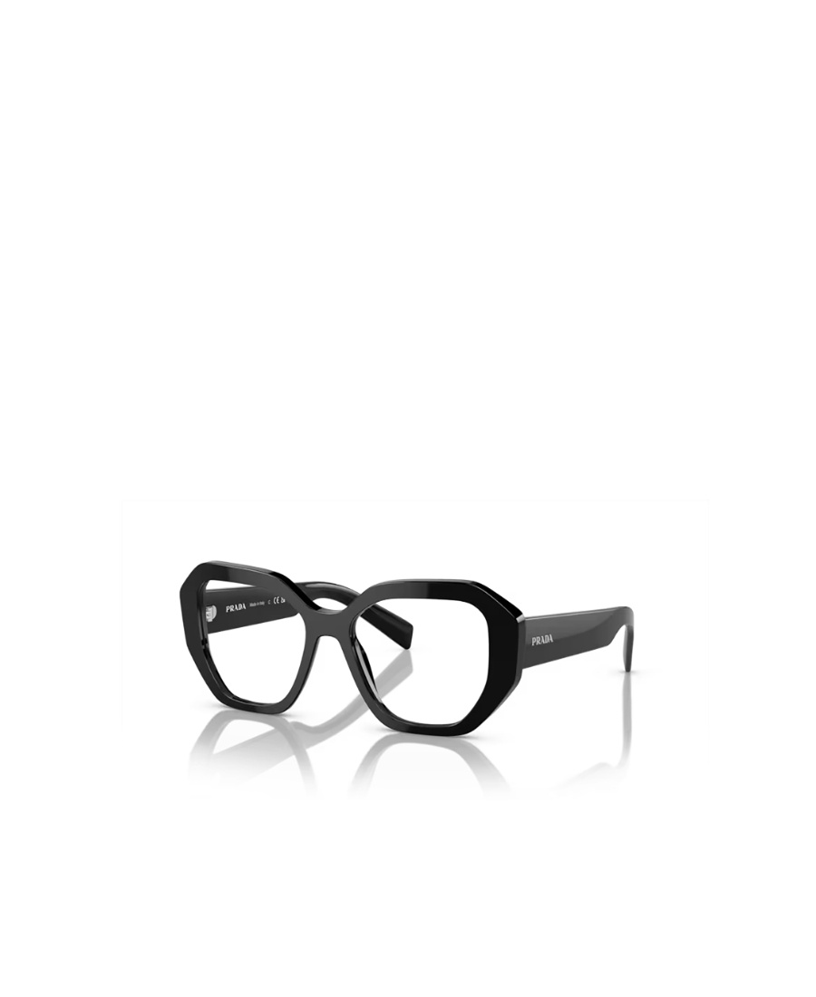 Prada Logo-print Cat Eye-frame Glasses In Black