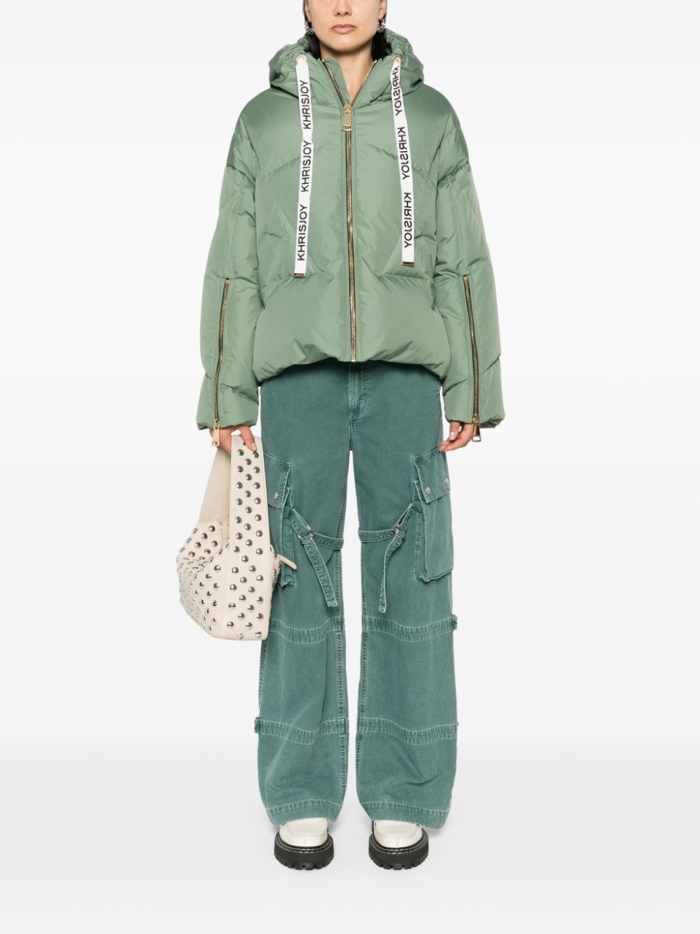 Khrisjoy Khris Iconic Puffer Jacket In Green