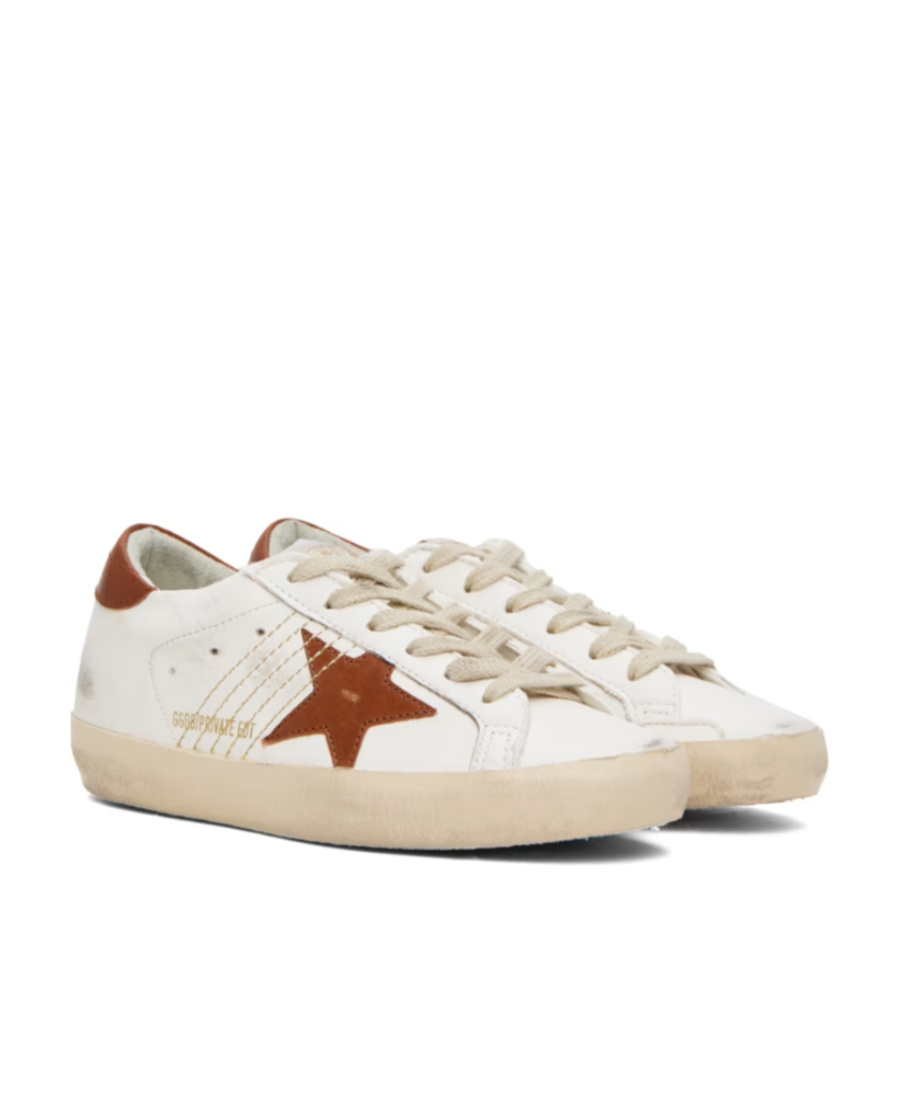 Golden Goose Star Pattern Low-top Casual Shoes In White