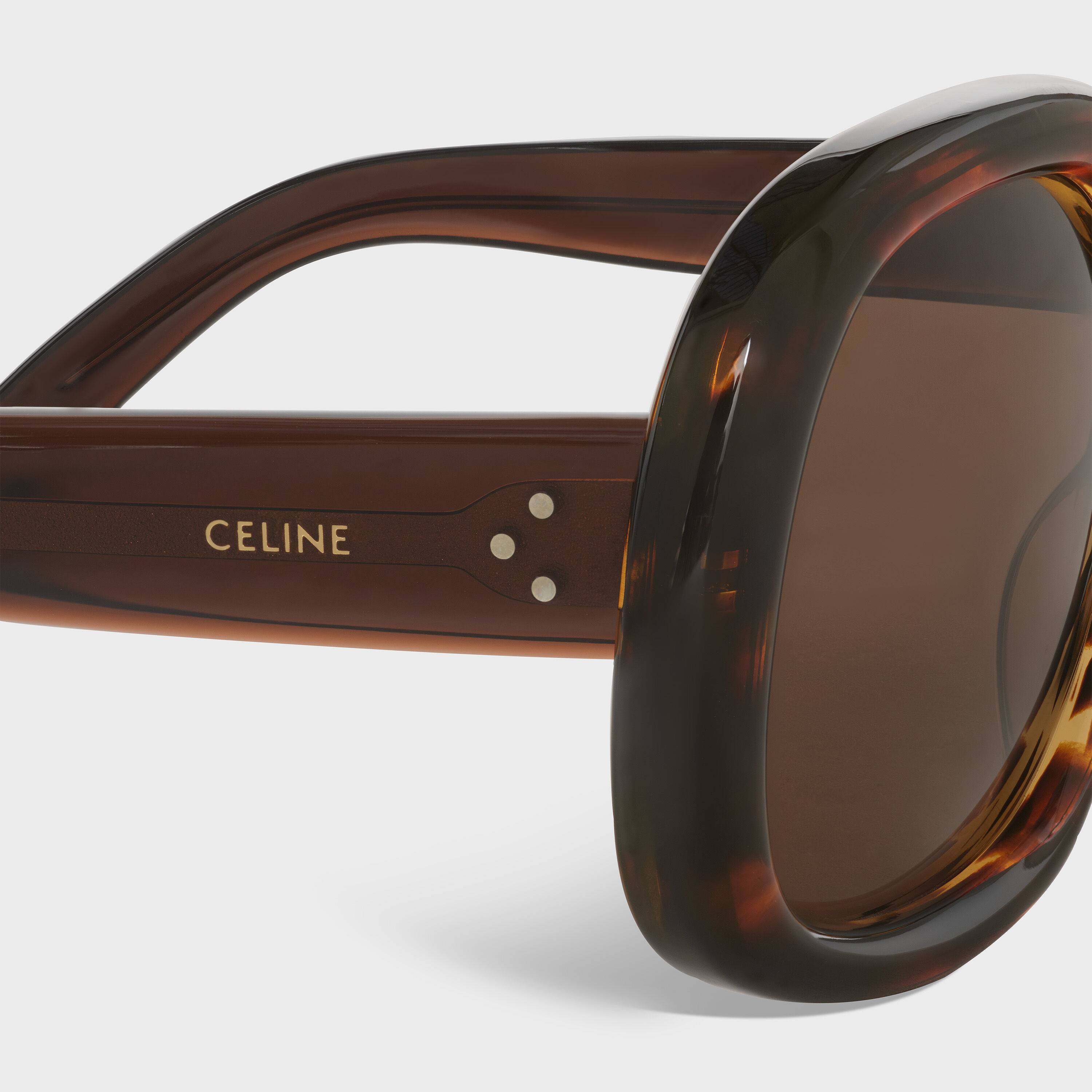 Celine Round S163 Sunglasses In Acetate