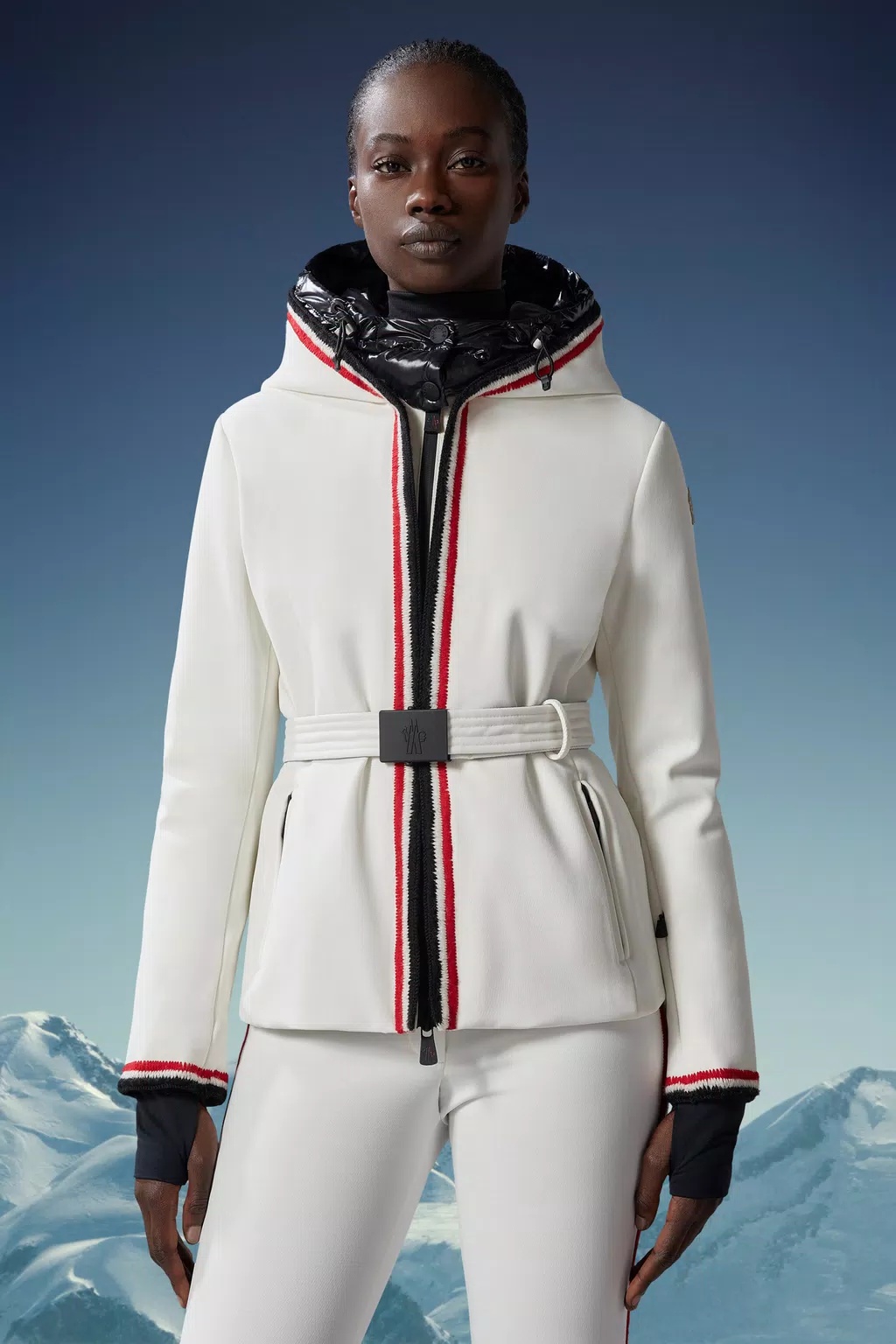 Moncler Versatile Quilted Rider's Coat In White