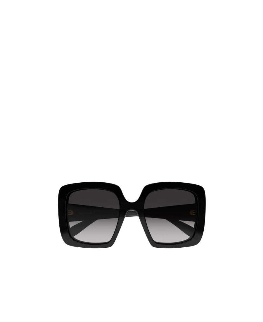 Alexander Mcqueen Eyewear Squared Oversized Frame Sunglasses In Black