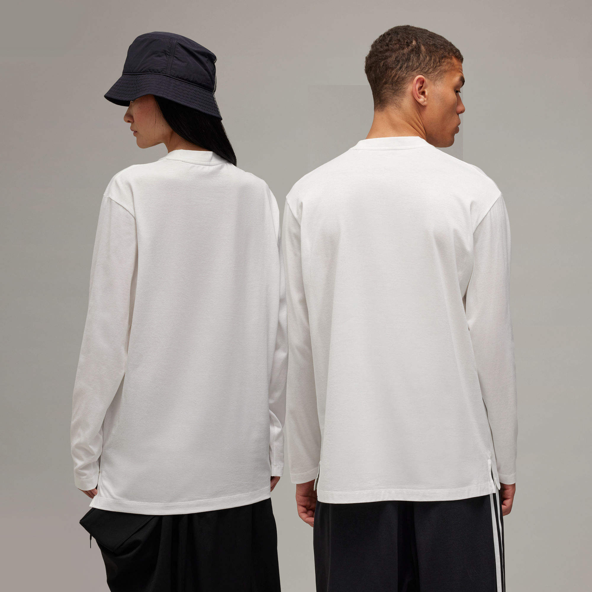 Y-3 Long-sleeved T-shirt In White