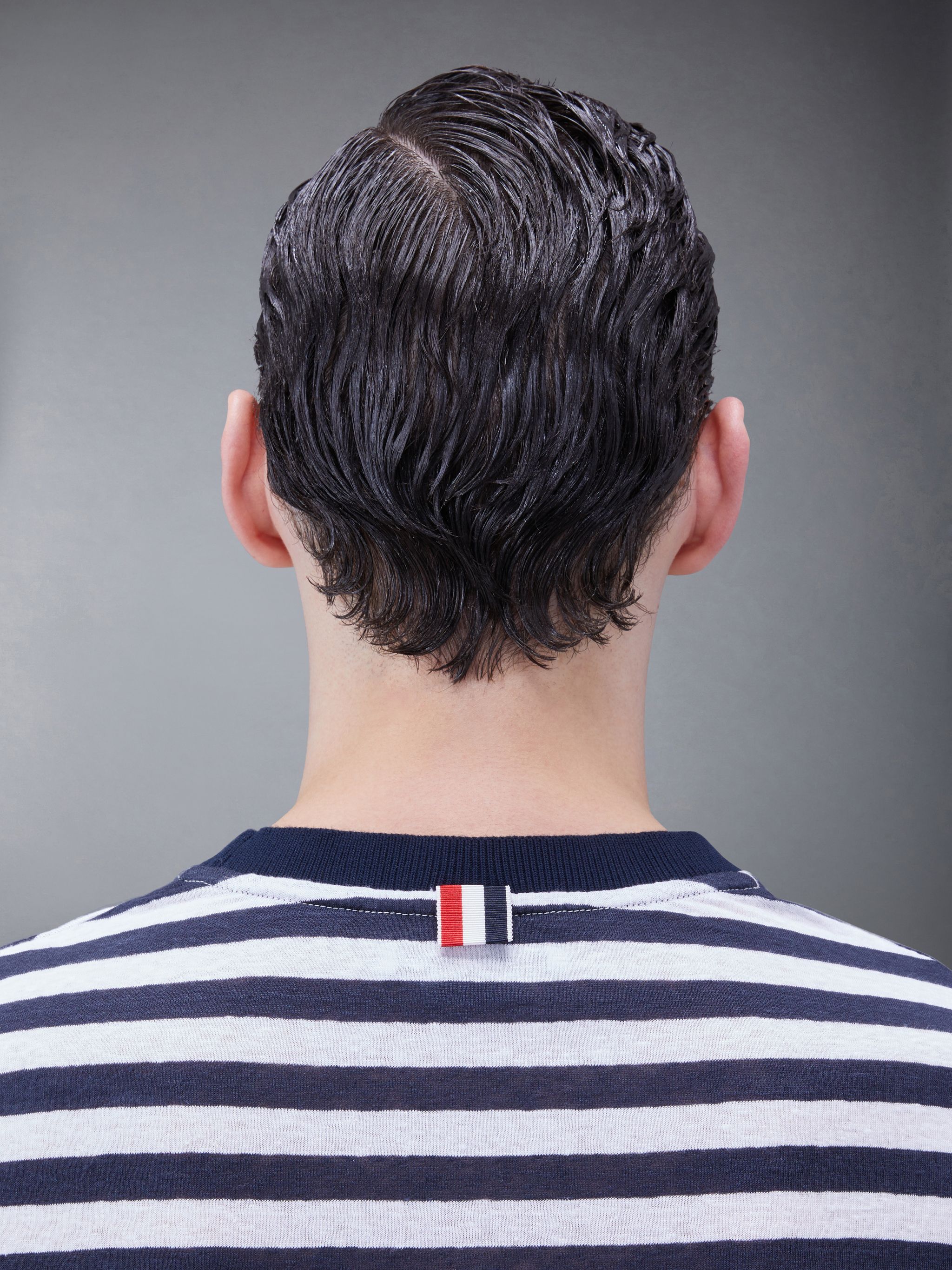 Thom Browne Horizontal-stripe Short-sleeve T-shirt In Multicolor