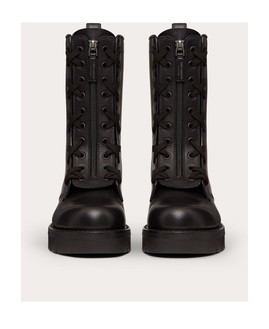 Shop Valentino One Stud Ankle Boots In Black