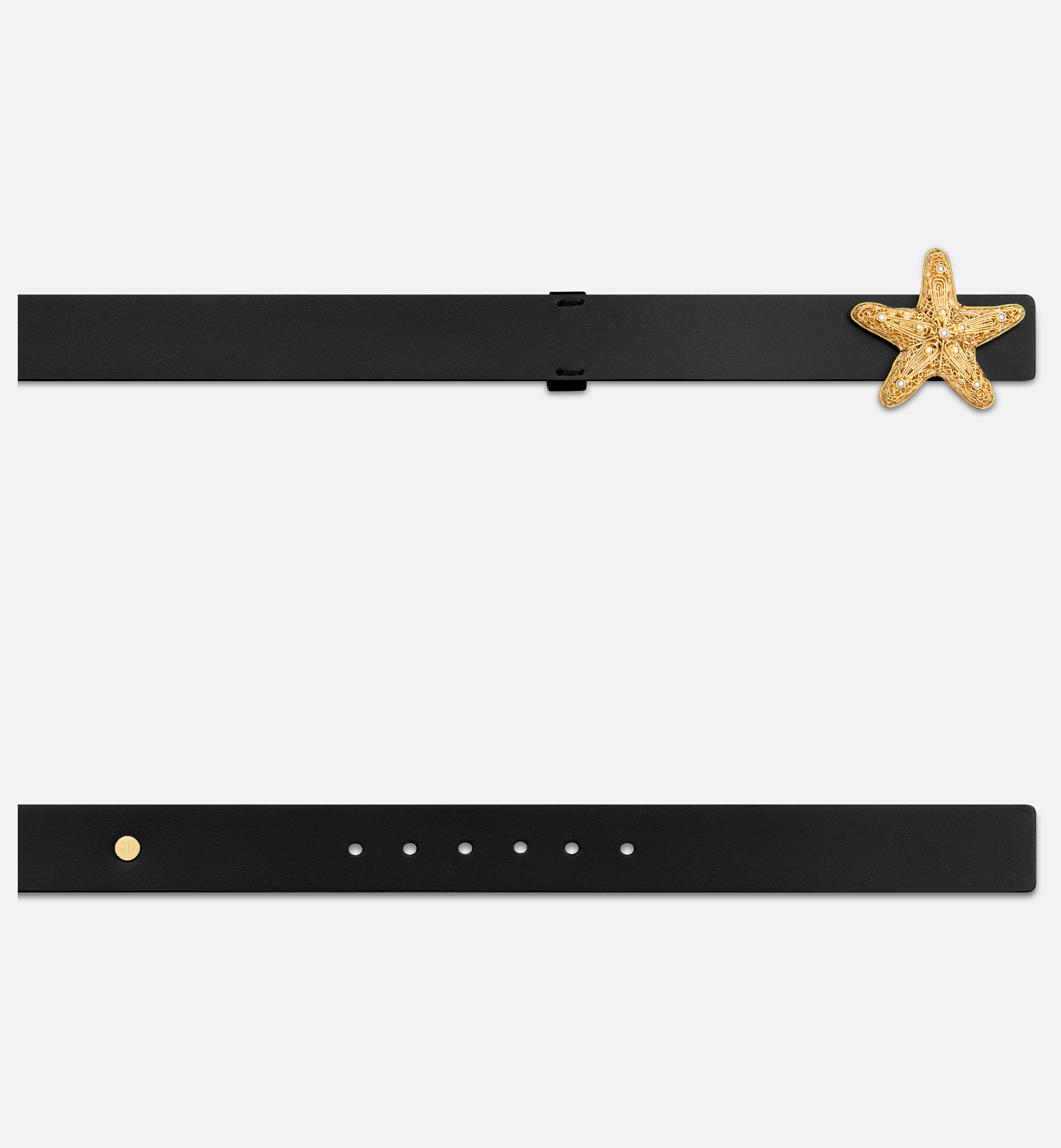 Dior Rare Cabinet Belt In Black