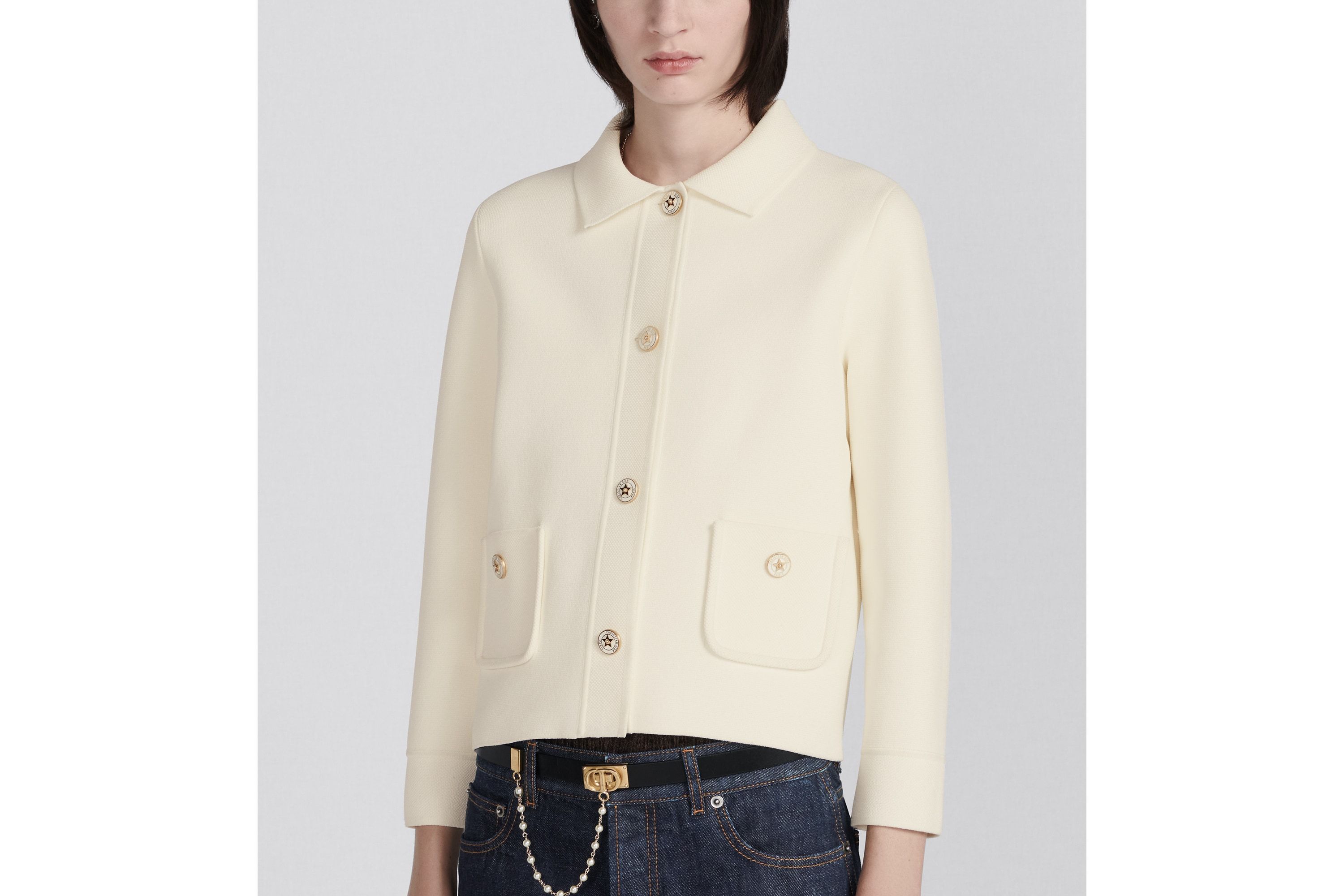 Dior Short Jacket In White