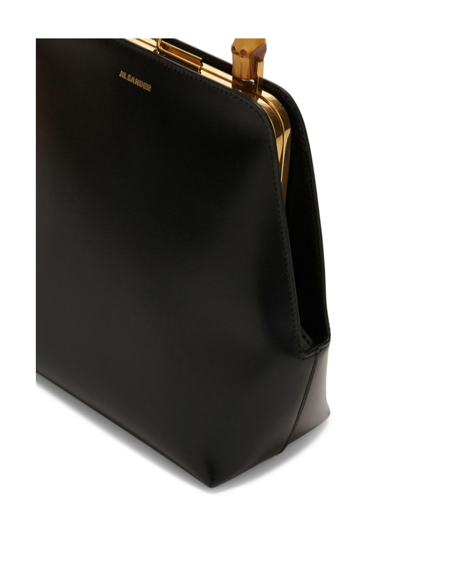 Jil Sander Goji Square-shaped Top Handle Bag In Black