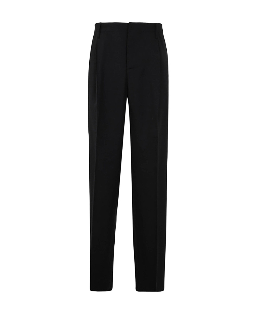 Versace Men's Formal Pants Loose Fit In Black