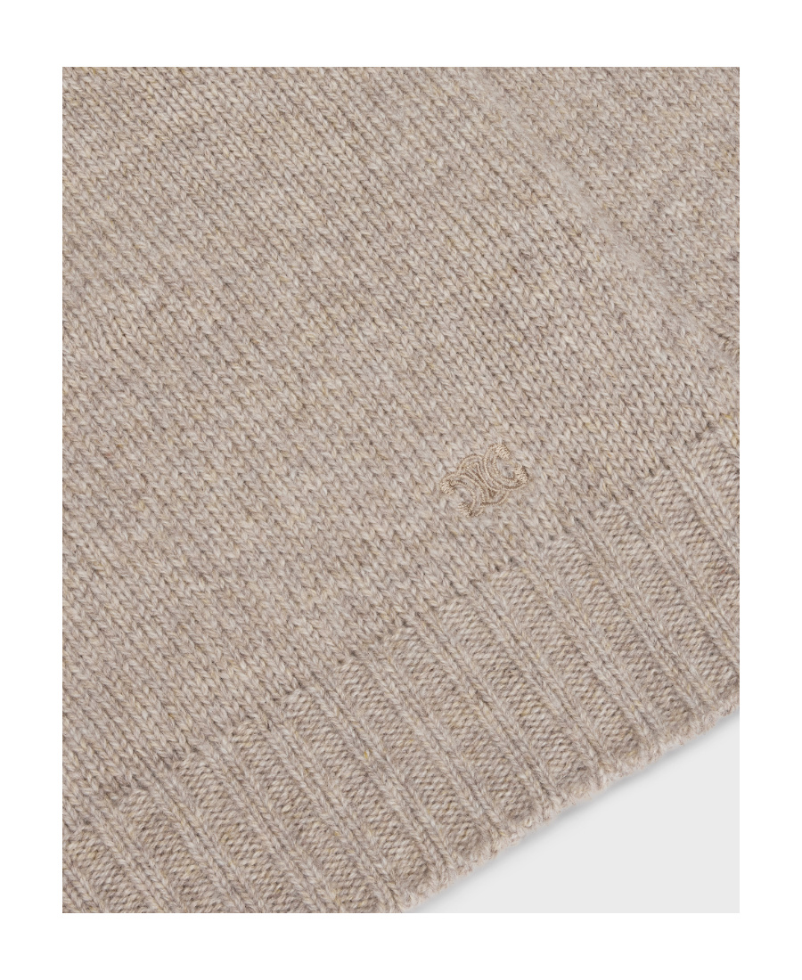 Celine Triomphe Knitted Sweater In Nude