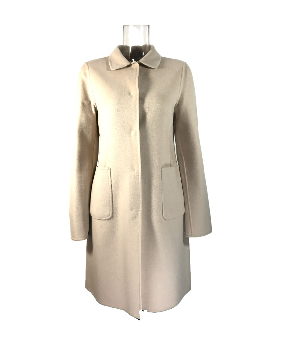 Weekend Max Mara Long-sleeved Coat In Nude