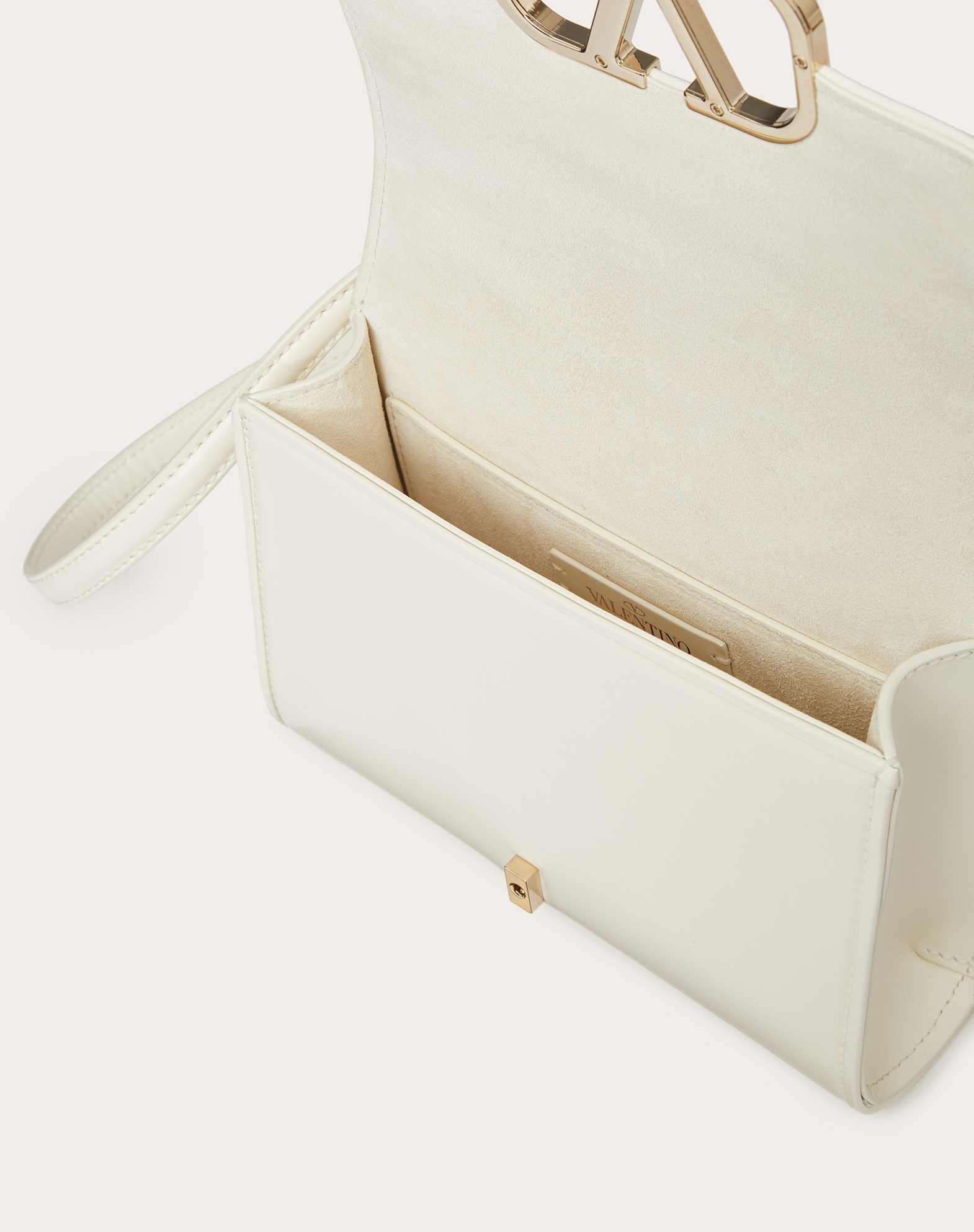 Valentino Garavani Vlogo Signature Shoulder Bag In White