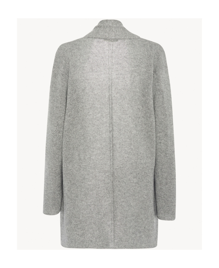 The Row Cashmere Knitted Cardigan In Gray