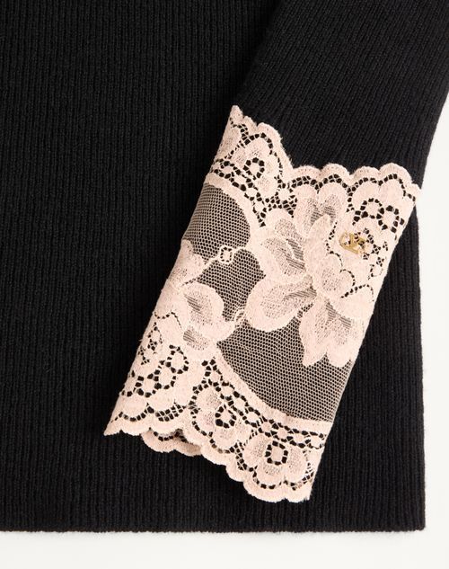 Valentino Garavani Cashmere Sweater Sweaters And Cardigans Black In Black