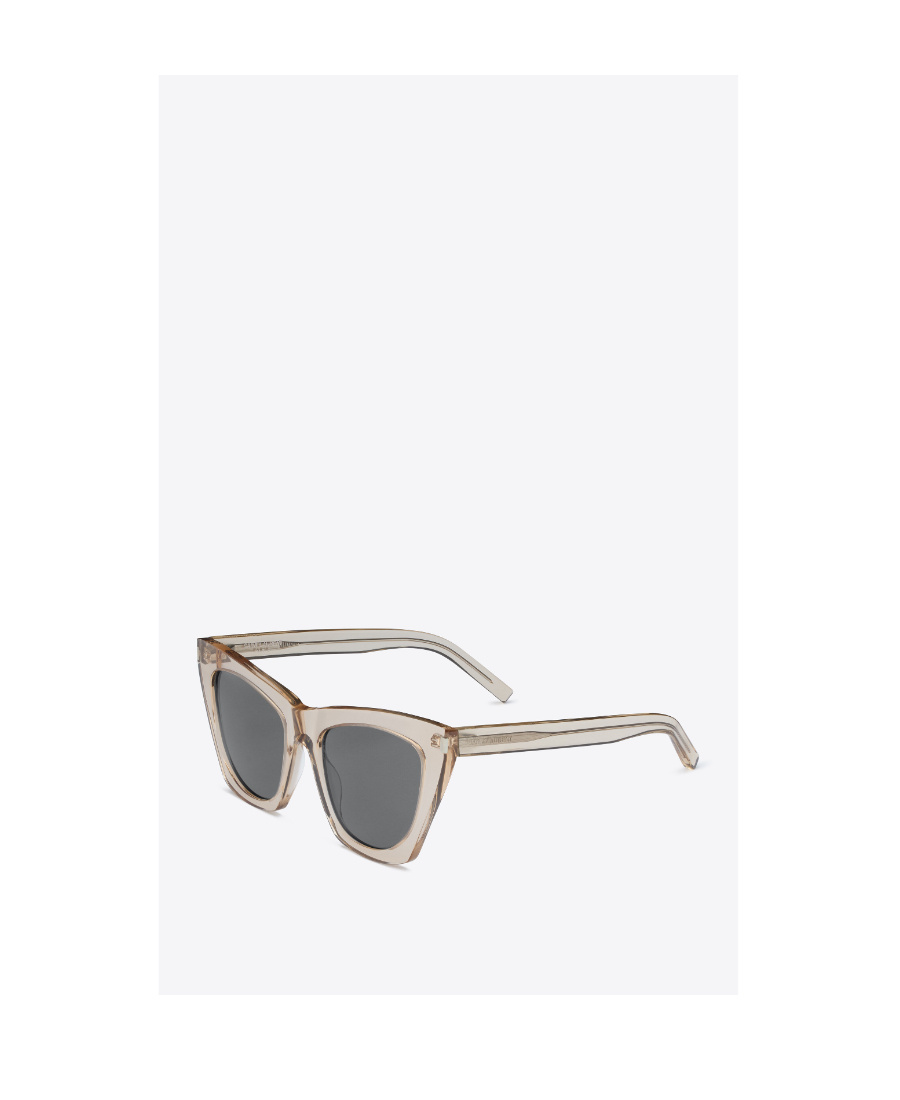Saint Laurent Cat-eye Frame Sunglasses In Black