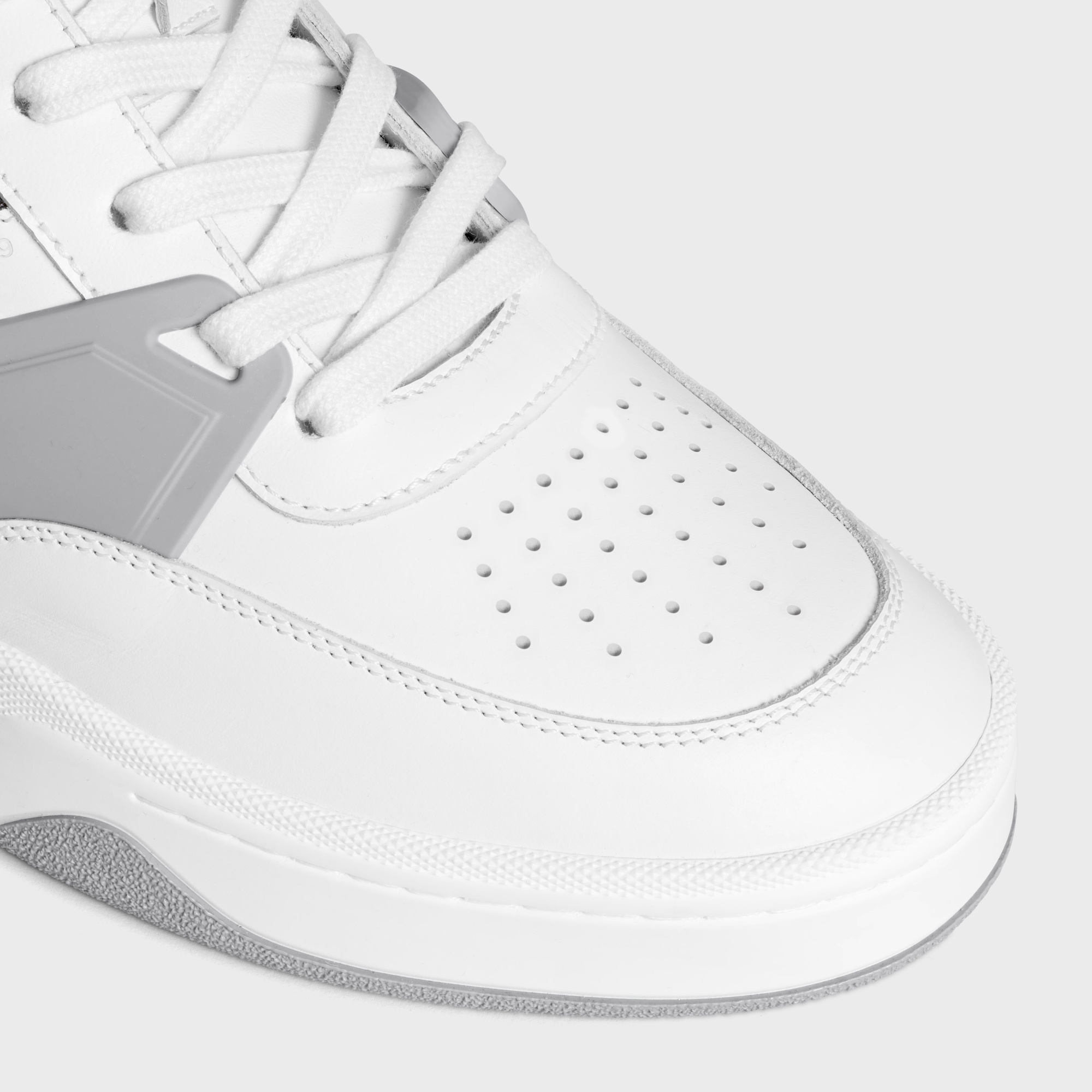 Celine Men Ct-09 Low Top Sneakers In Optical White/gray