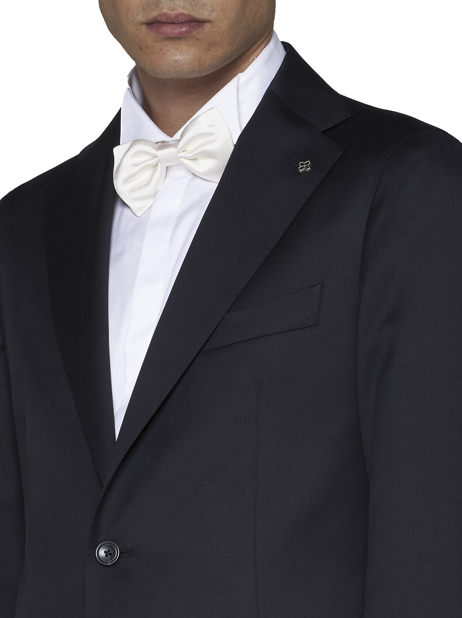 Tagliatore Virgin Wool Suit In Black