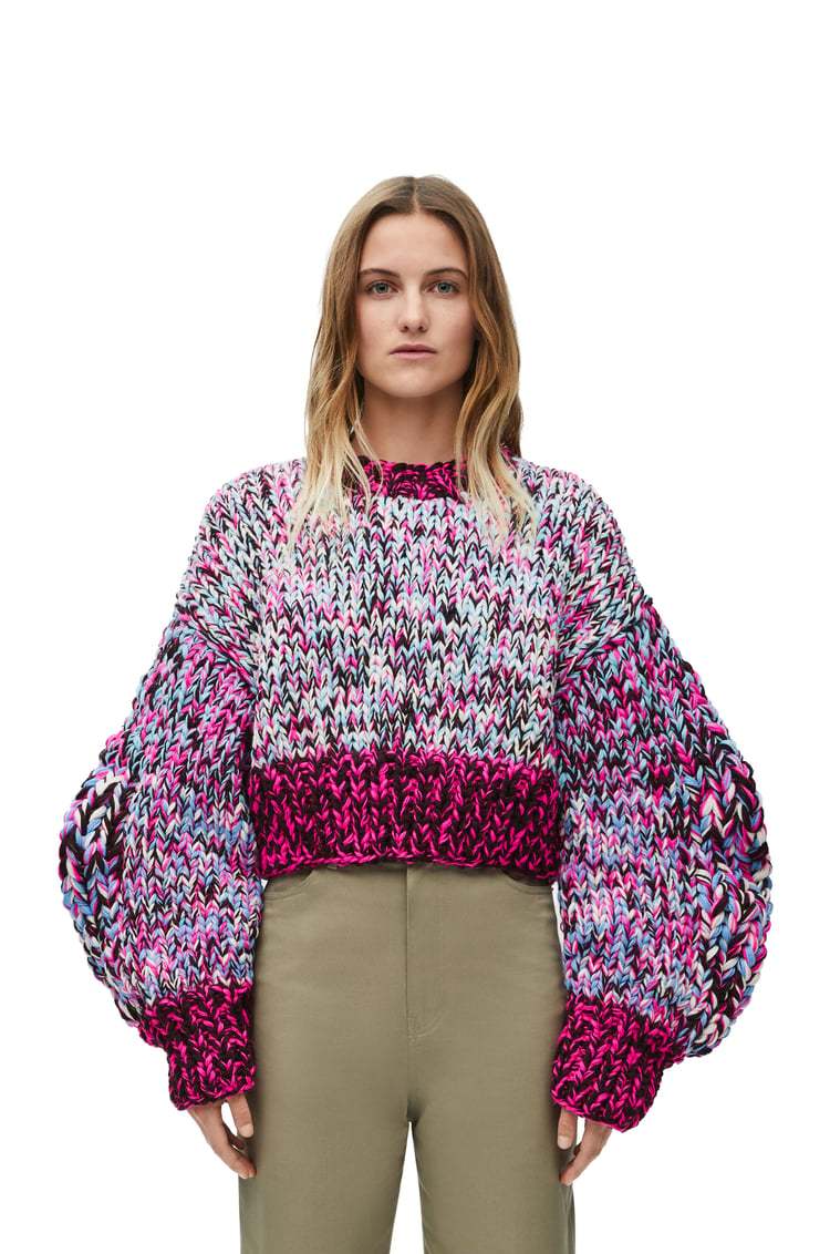Loewe Sweater Woman Color Pink In Multicolor
