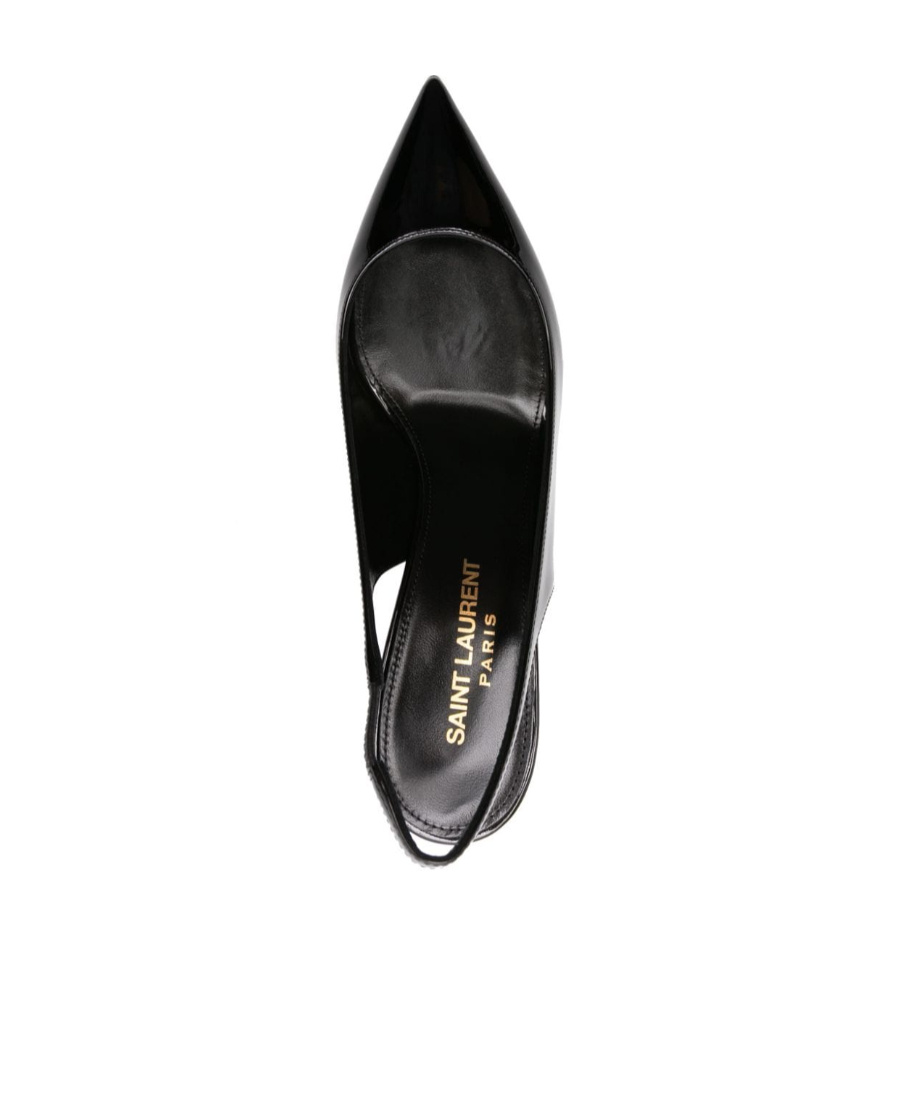 Saint Laurent Opyum Slingback Pumps In Black