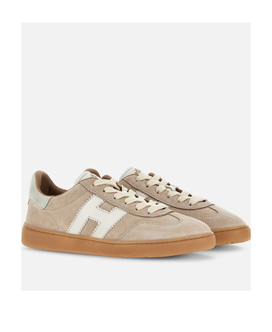 Hogan Cool Suede Low-top Sneakers In Nude