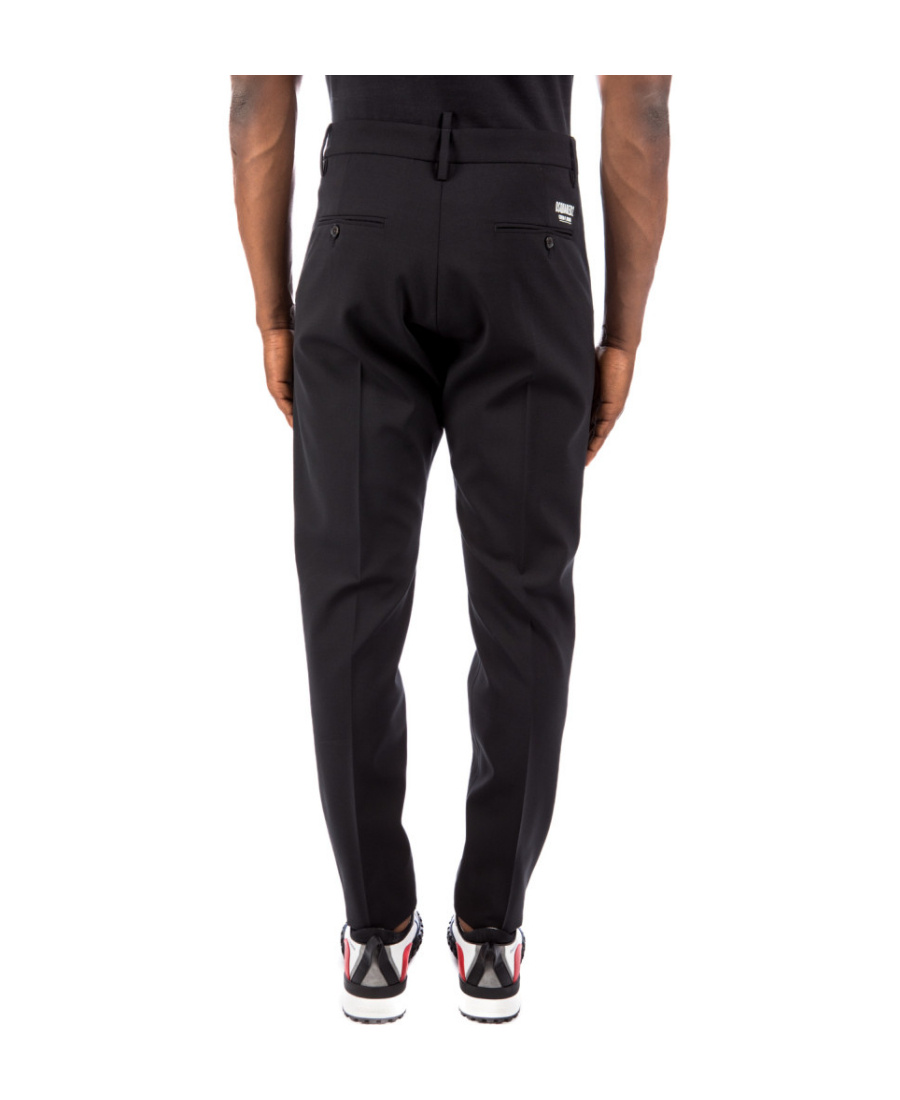 Dsquared2 Cropped Slim-cut Trousers In Black
