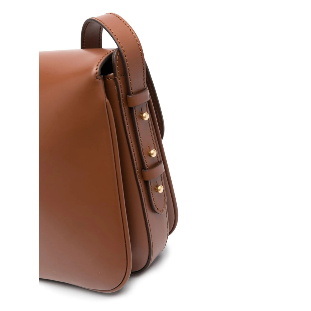 Soeur Flip Shoulder Bag In Brown