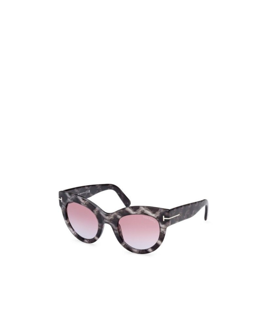 Tom Ford Lucilla Butterfly-frame Sunglasses In Black