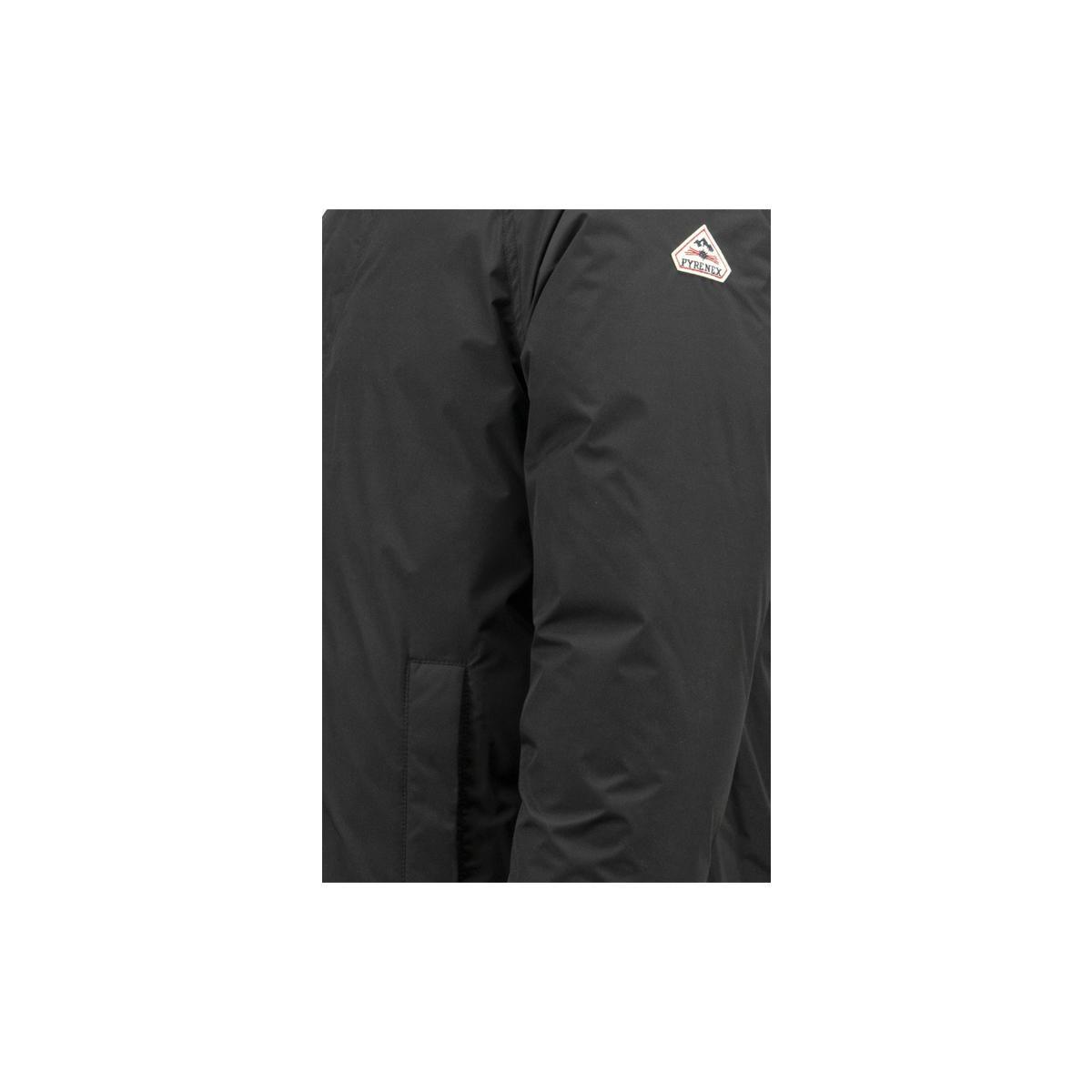 Pyrenex Long-sleeved Coat In Black