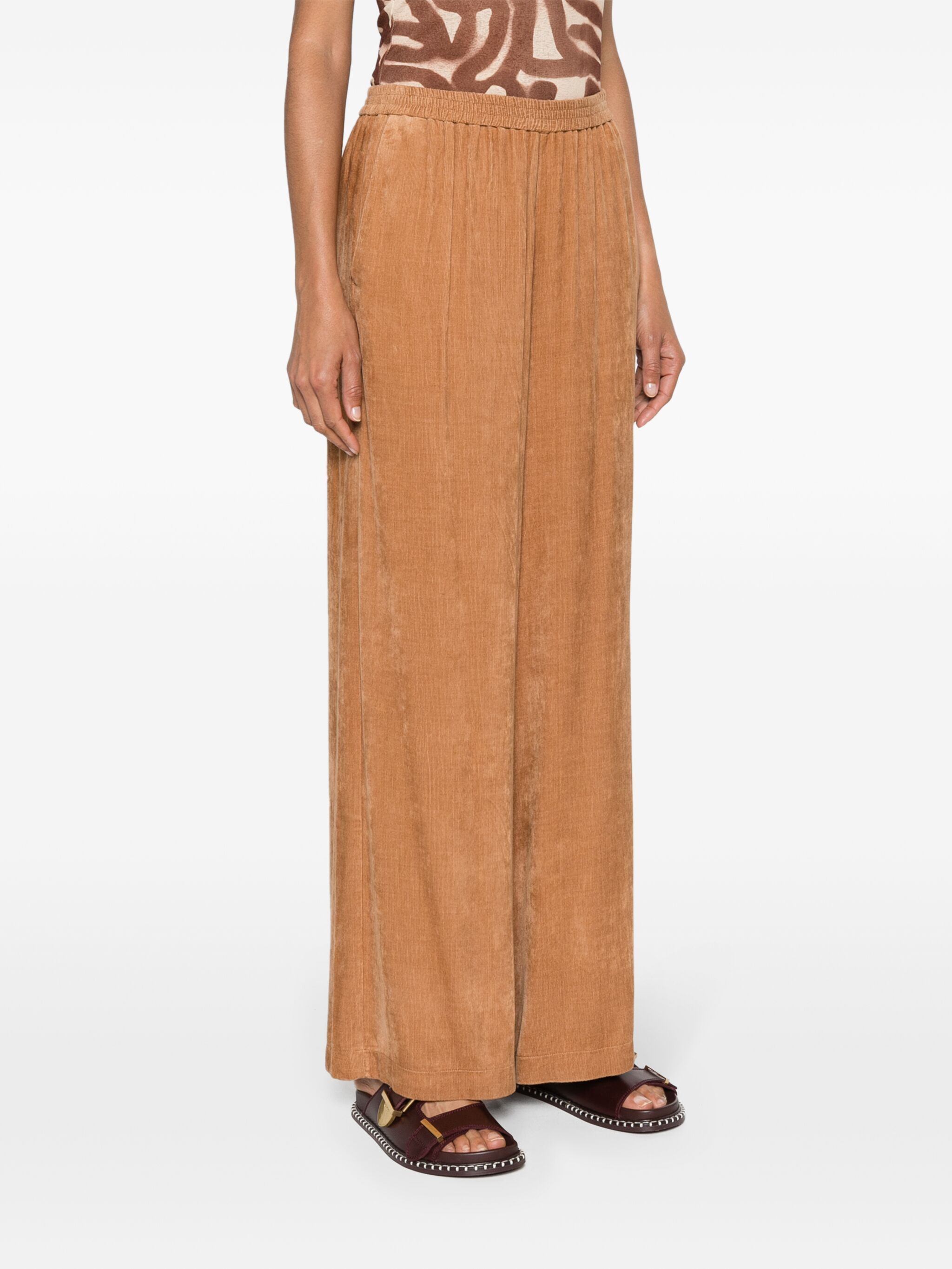 Forte Forte Straight-leg Corduroy Trousers In Brown