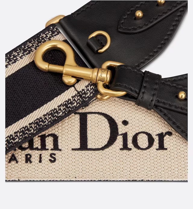 Dior Logo Adjustable Strap In Nude