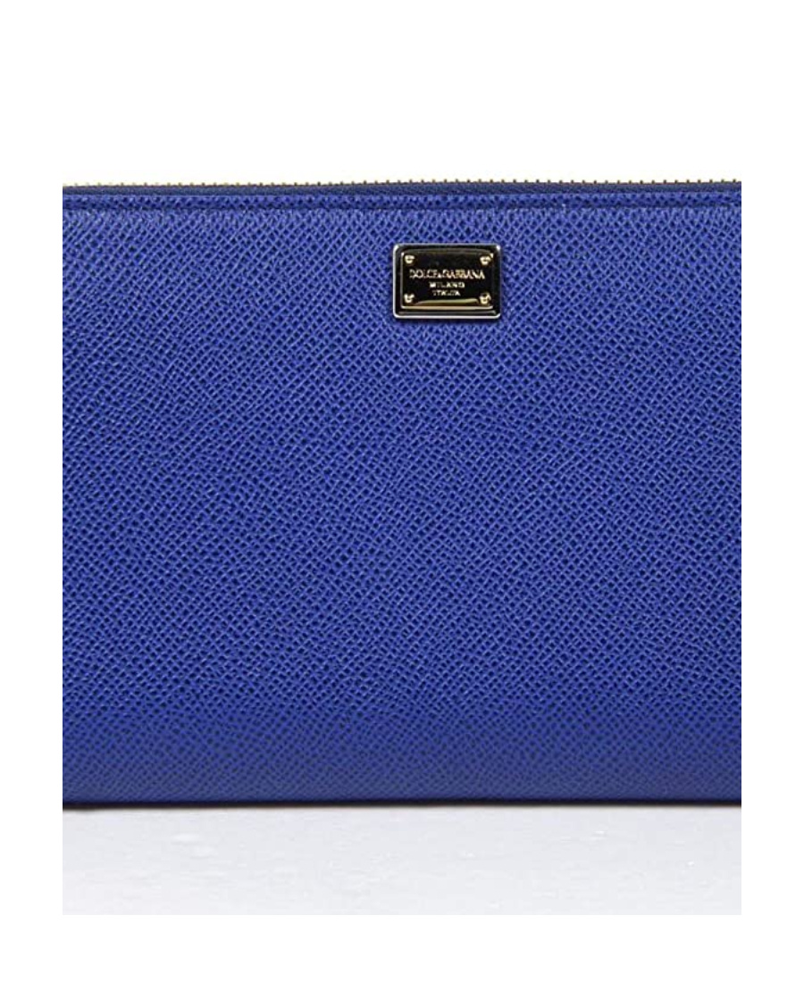 Dolce & Gabbana Logo Details Wallet In Blue